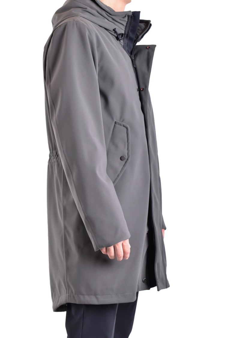 Peuterey Three-layer Sturdy Fabric Parka In Green