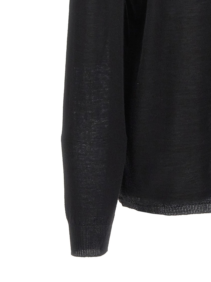 Rick Owens Oversized Level Sweaters And Cardigans Black In Black