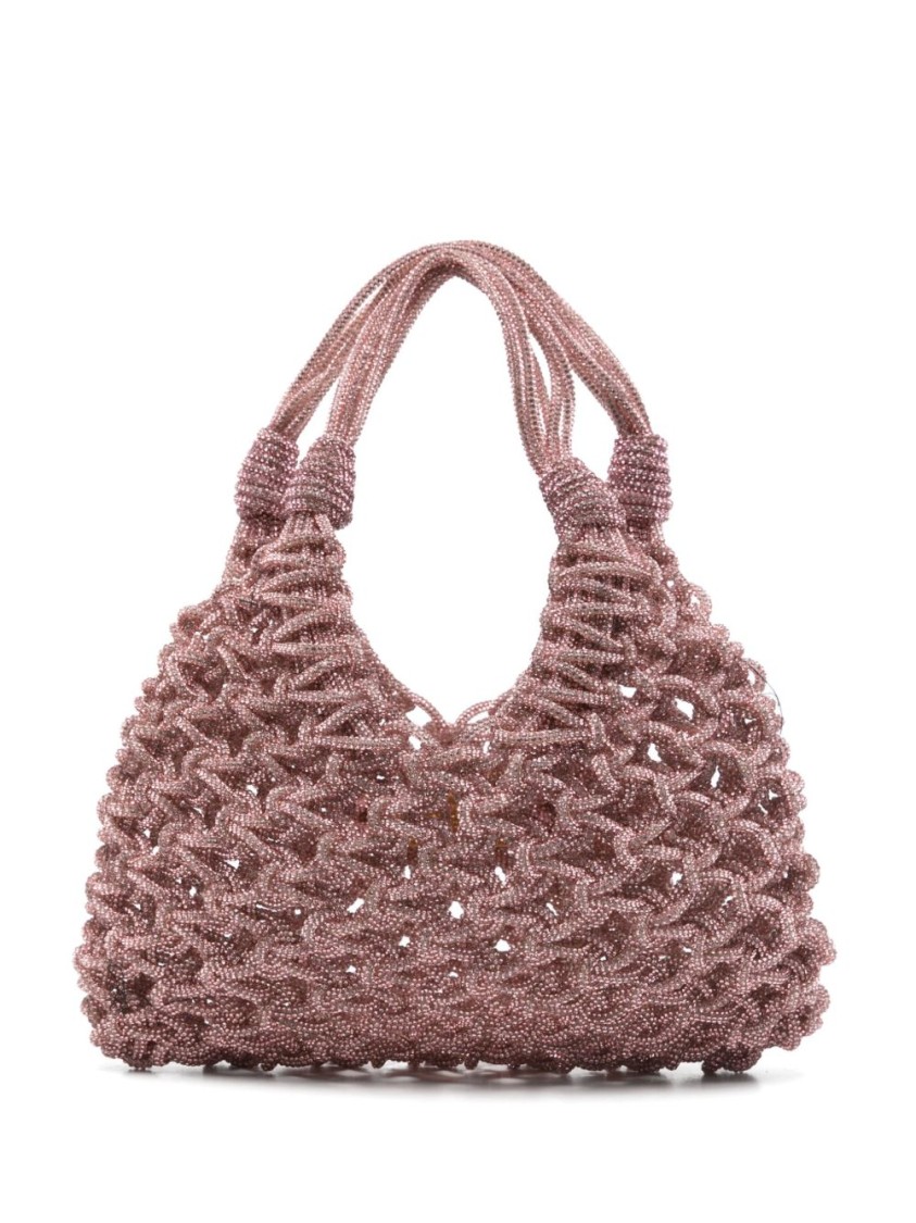 Shop Hibourama Woven Textured  Handbag