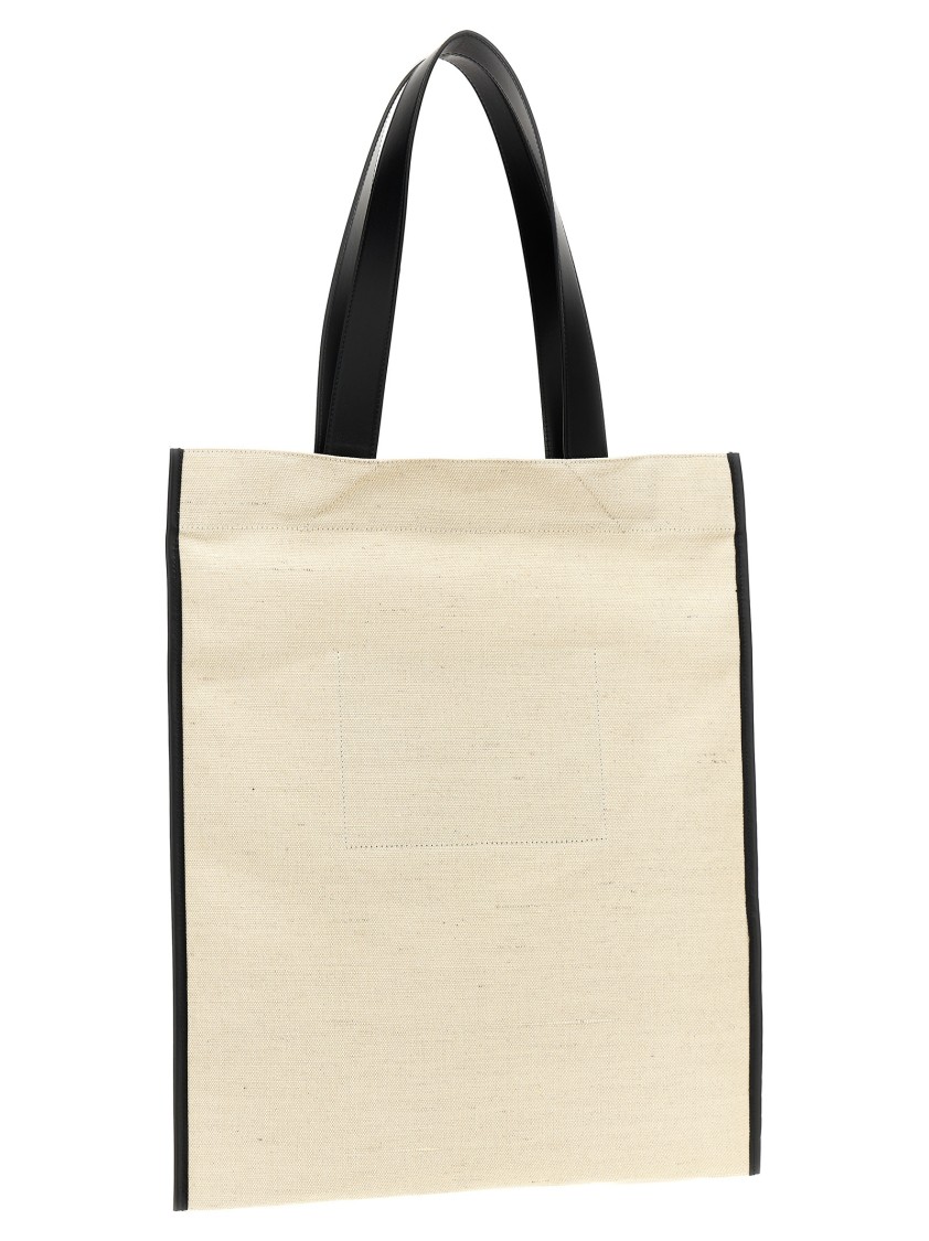 Jil Sander Medium 'flat' Shopping Bag In Neutral