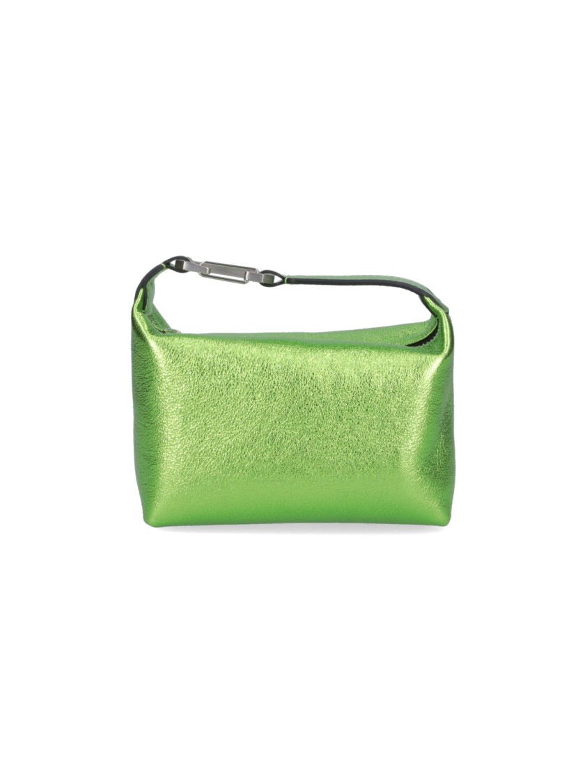 Eera "Moon" Top Handle Bag  Green Metallic