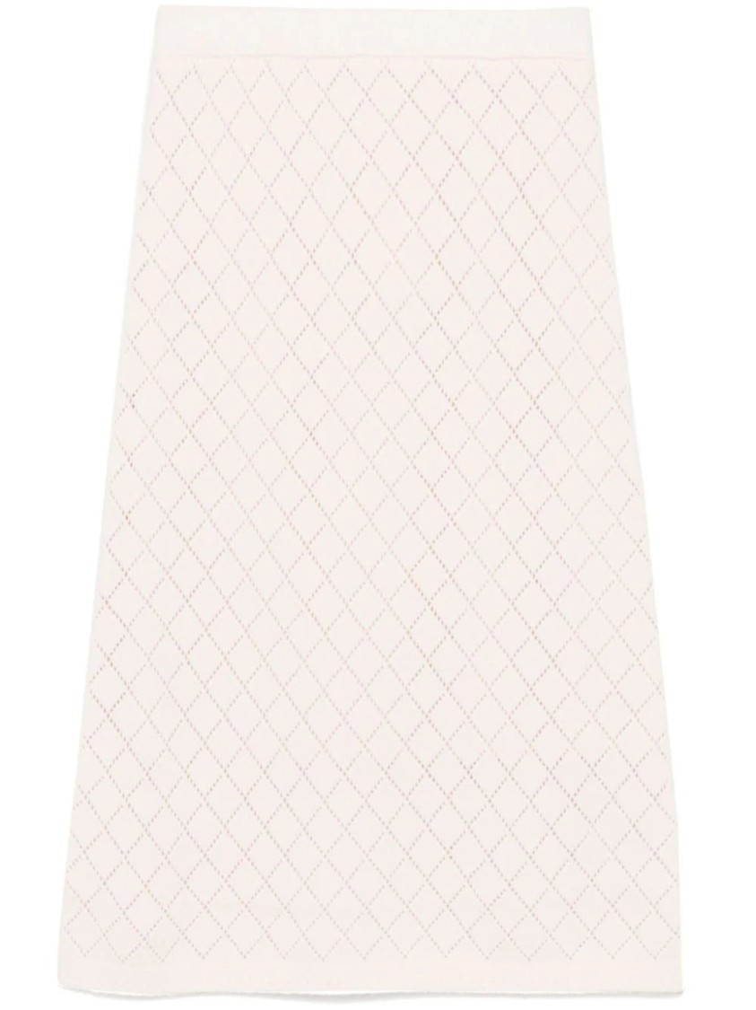 Shop Zimmermann Illustration Midi Skirt In Pink