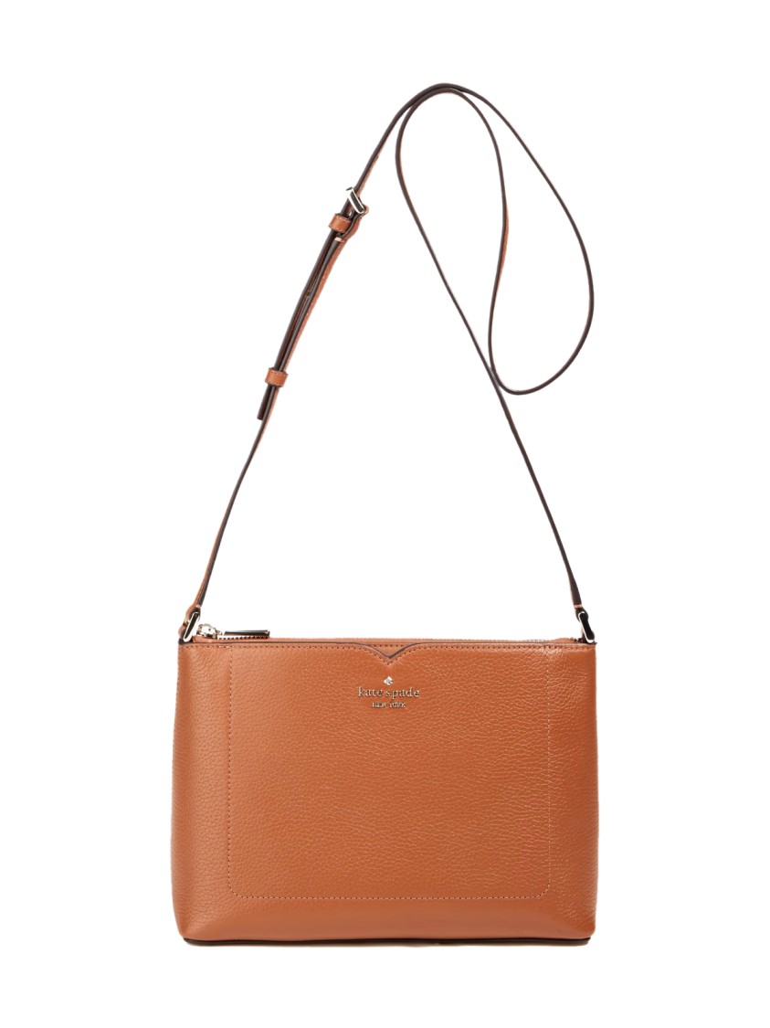 Kate Spade Harlow Pebbled Leather Crossbody Bag In Orange