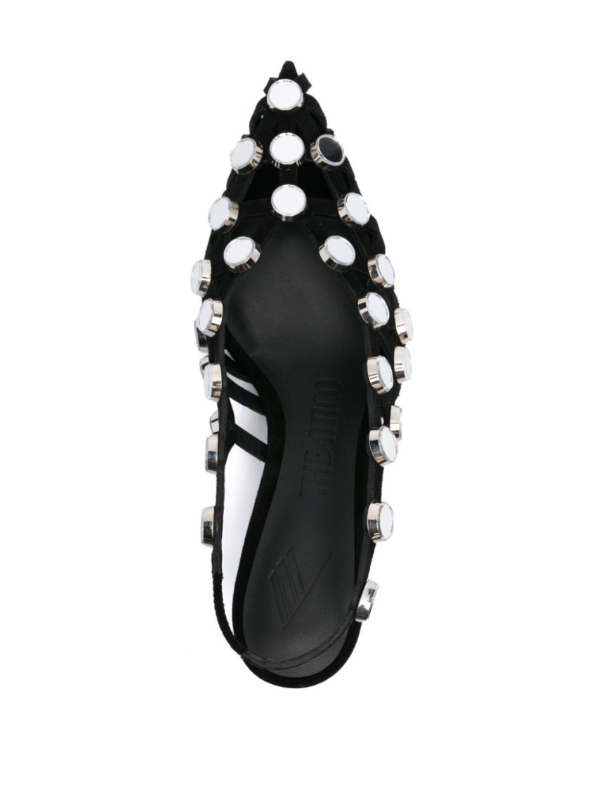 Shop Attico The Pointed Toe Pumps In Black