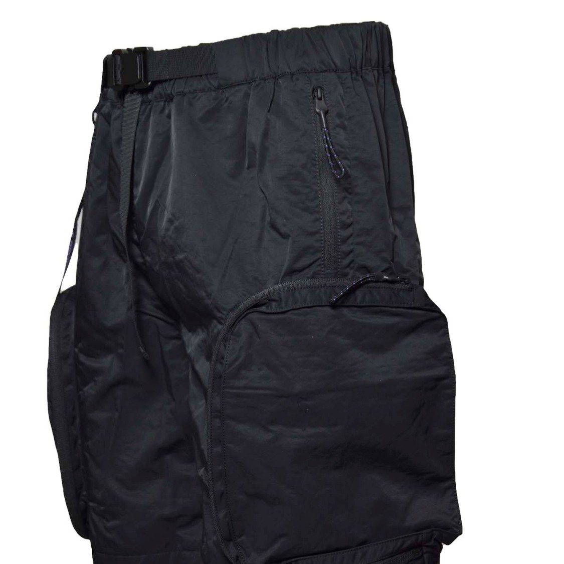 ALPHA INDUSTRIES ALPHA INDUSTRIES BLACK NYLON UTILITY UV BERMUDA SHORTS