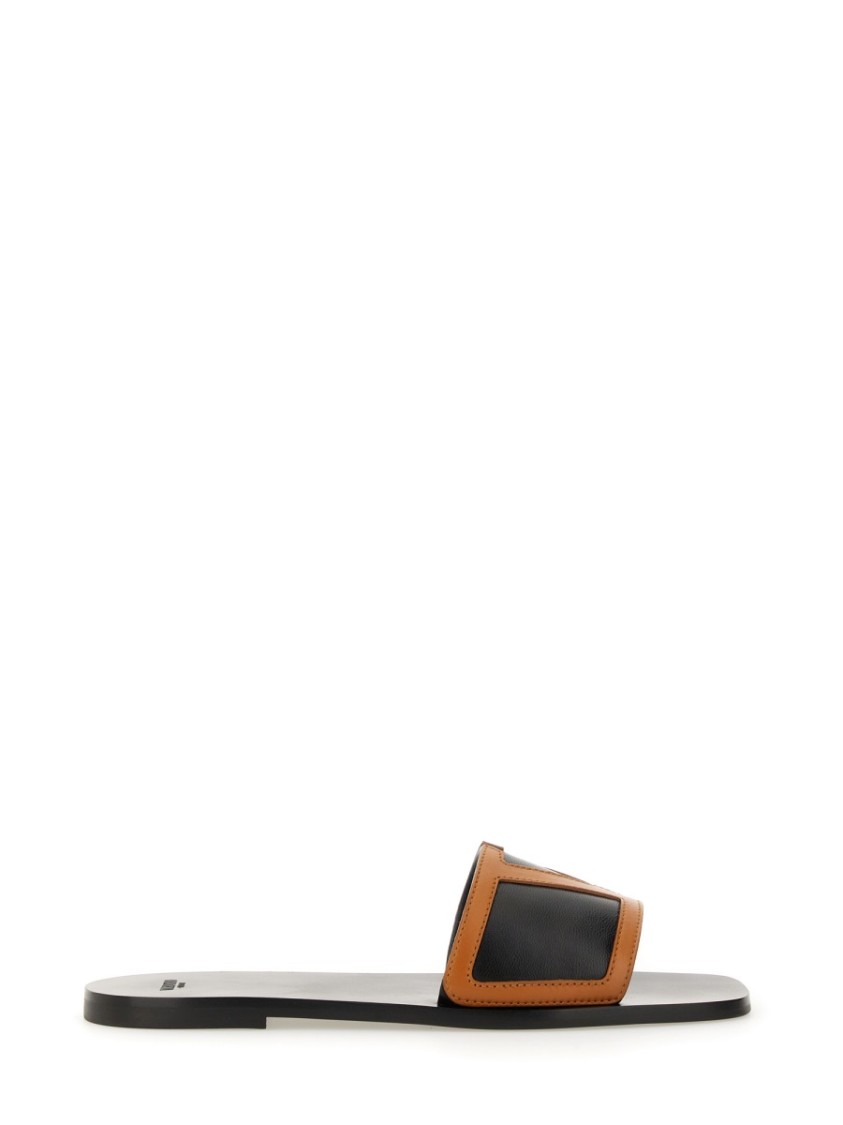 Valentino Viva Superstar Slide Sandal In Nappa Leather
