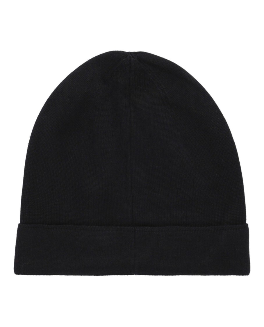 Givenchy Graphic Logo Beanie Crafted From Cotton And Cashmere Blend In Black