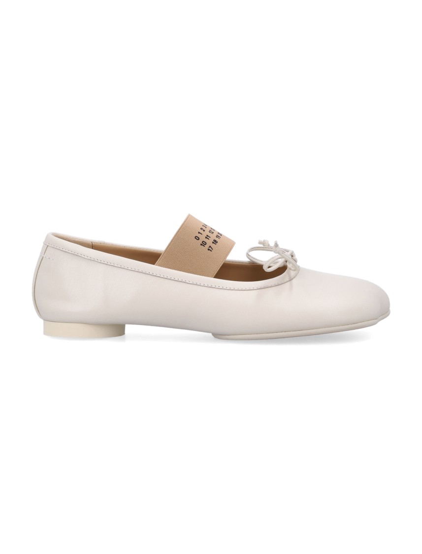 Shop Mm6 Maison Margiela Mm6 By Maison Margiela Anatomic Ballerinas In White