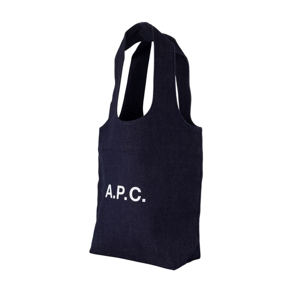 Apc A.p.c. Ninon Small Shopper Bag - Cotton - Blue In Black