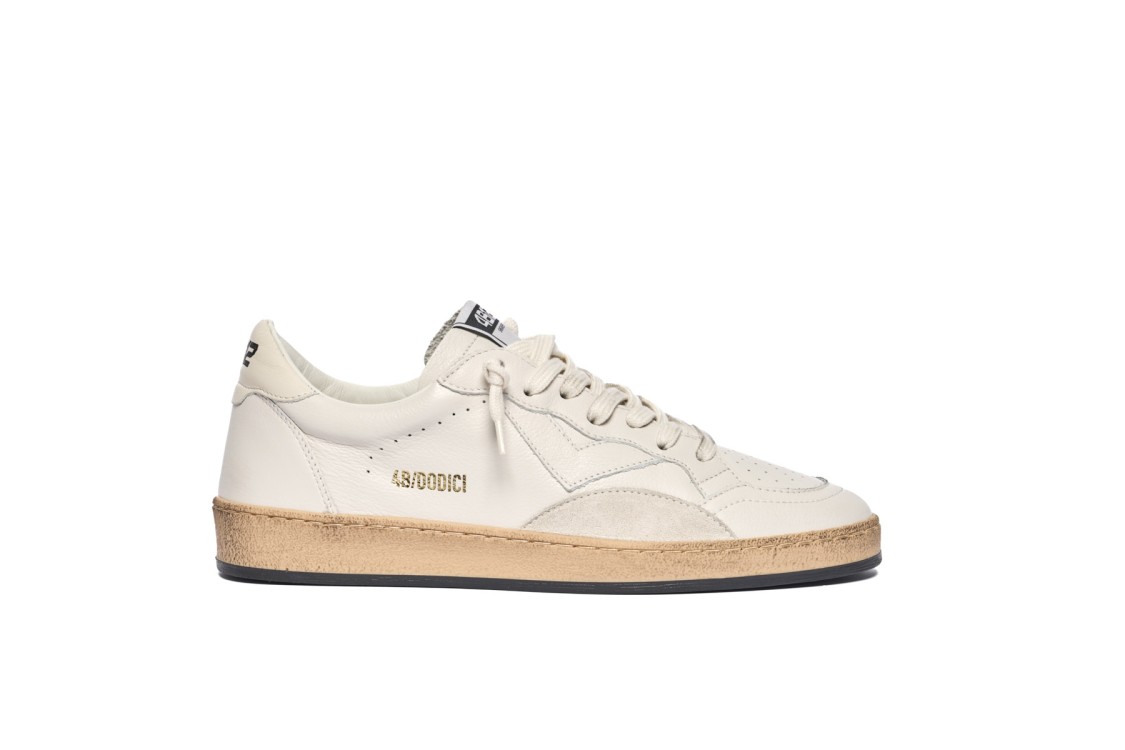 4b12 Total Leather Men's Sneakers In Neutral