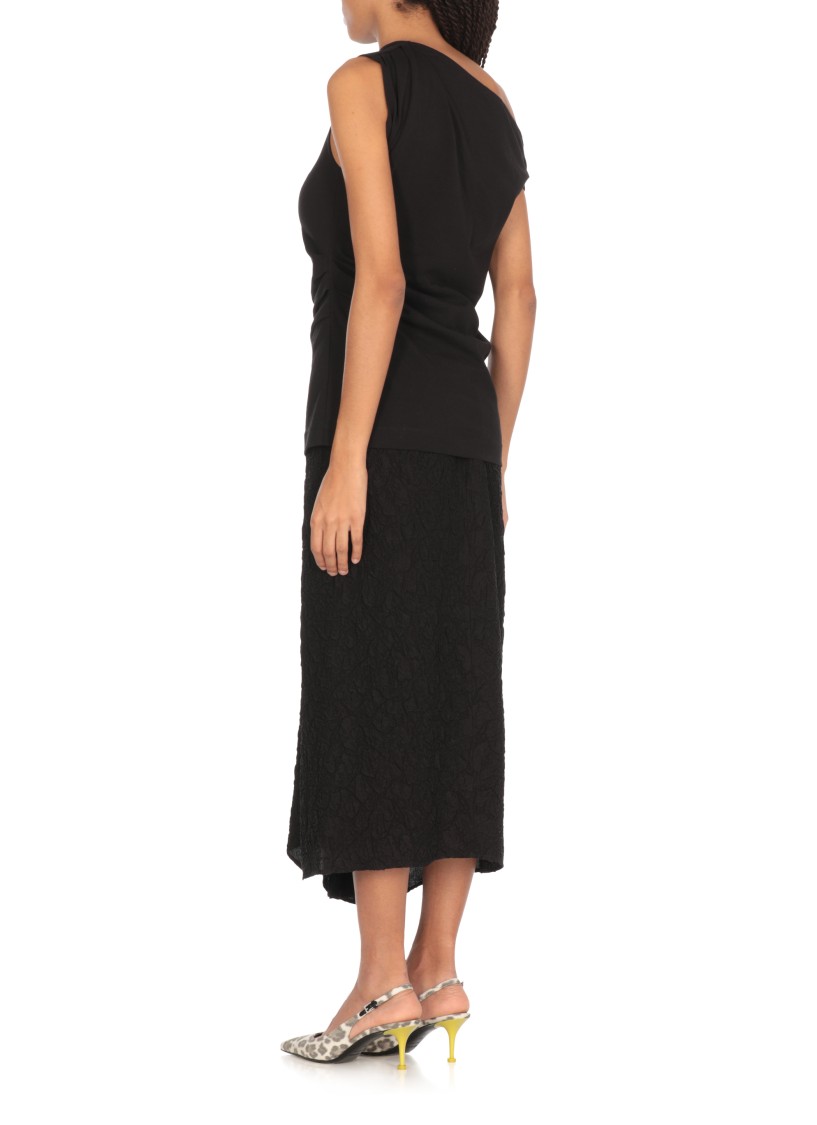 Dries Van Noten Henray Gathered Cotton Top
