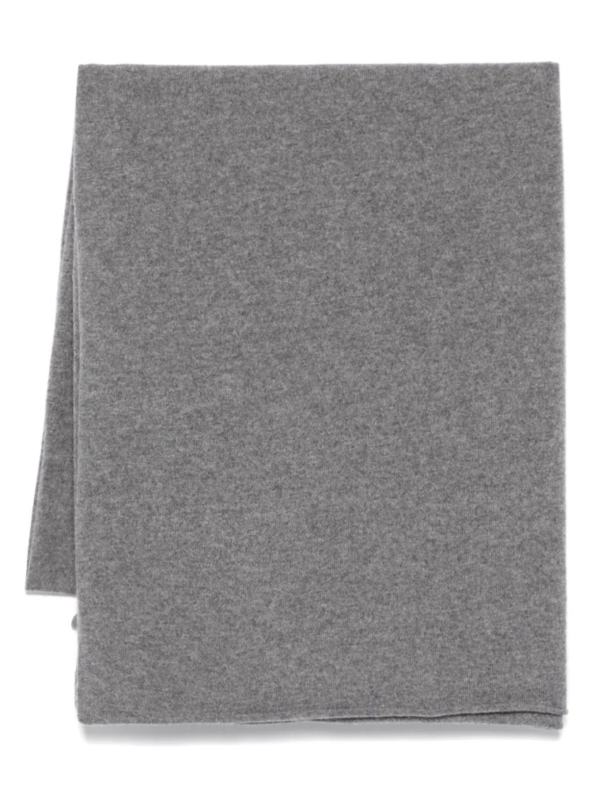 Vince Cashmere Knit Blanket Wrap In Gray