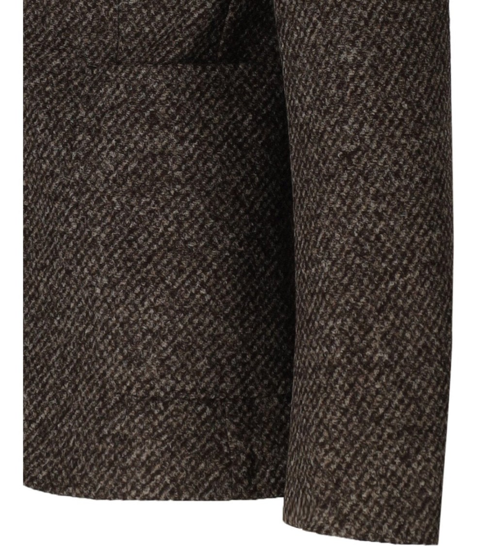 Manuel Ritz Brown Single Breasted Jacket In Brown