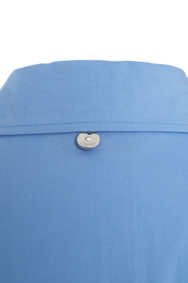Liu •jo Liu Jo Blue Shirt With Decorative Buttons