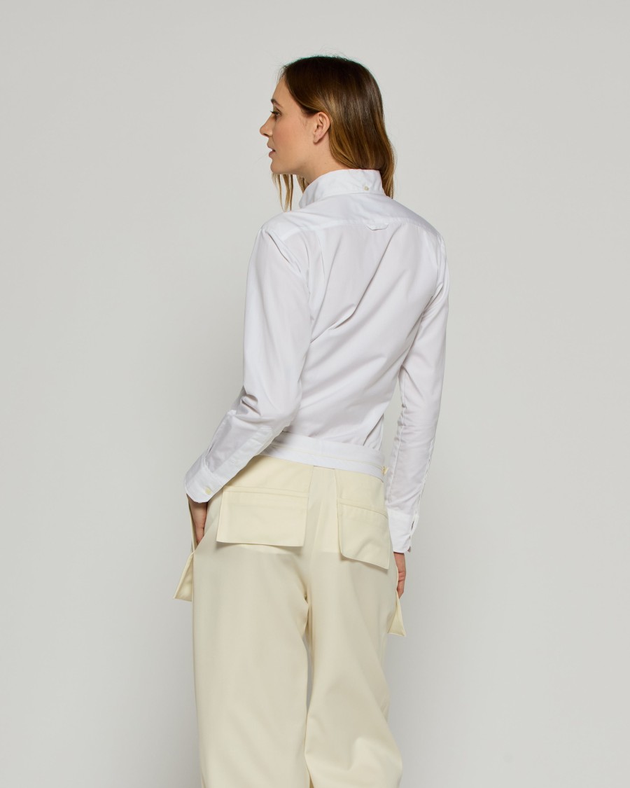 Serena Bute Johnny Fitted Shirt - White In Grey