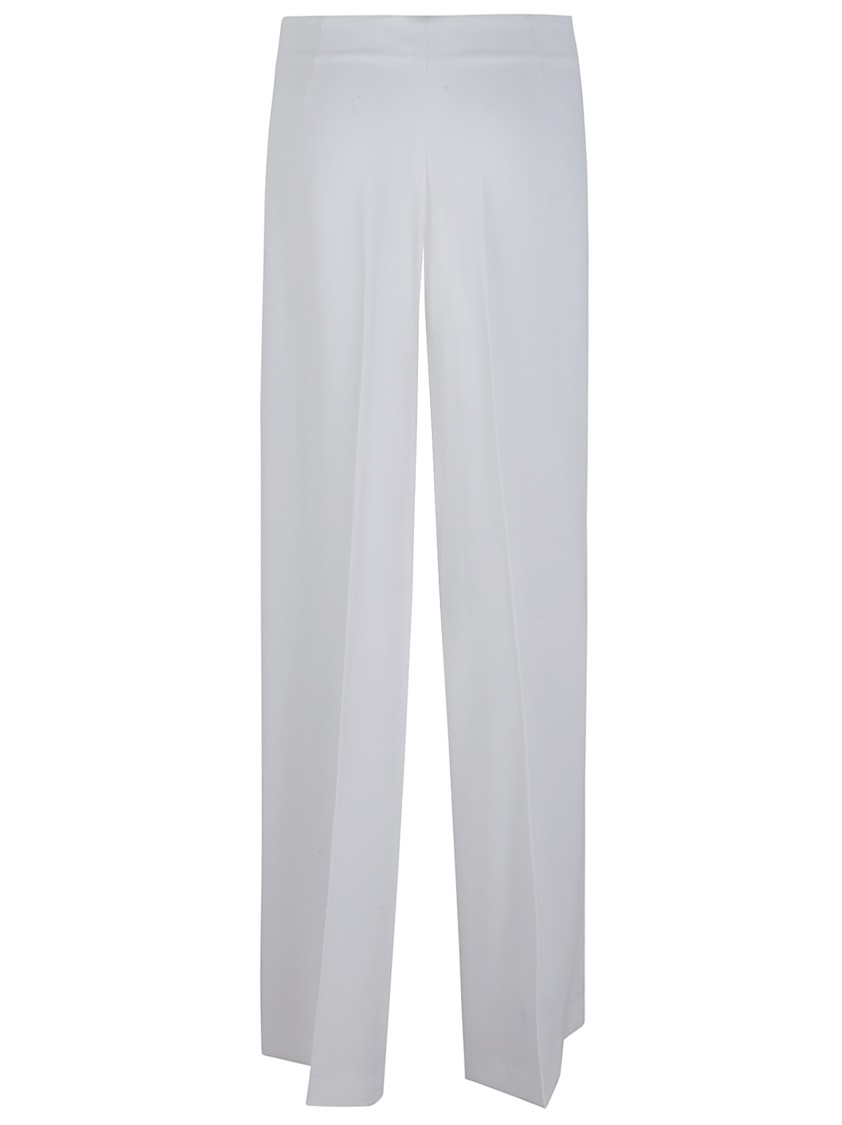 P.a.r.o.s.h . Straight-leg Trousers With Tailored Waistband In Gray