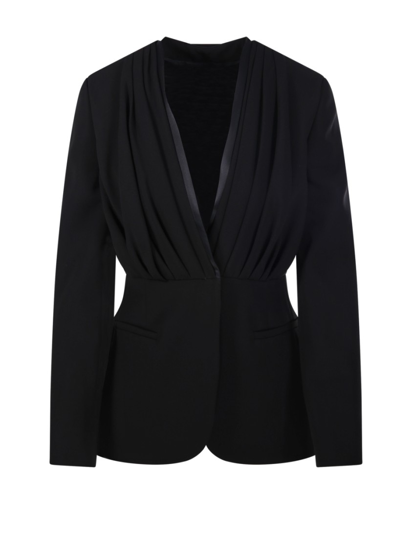 Shop Max Mara Pianoforte Gradi Blazer In Black