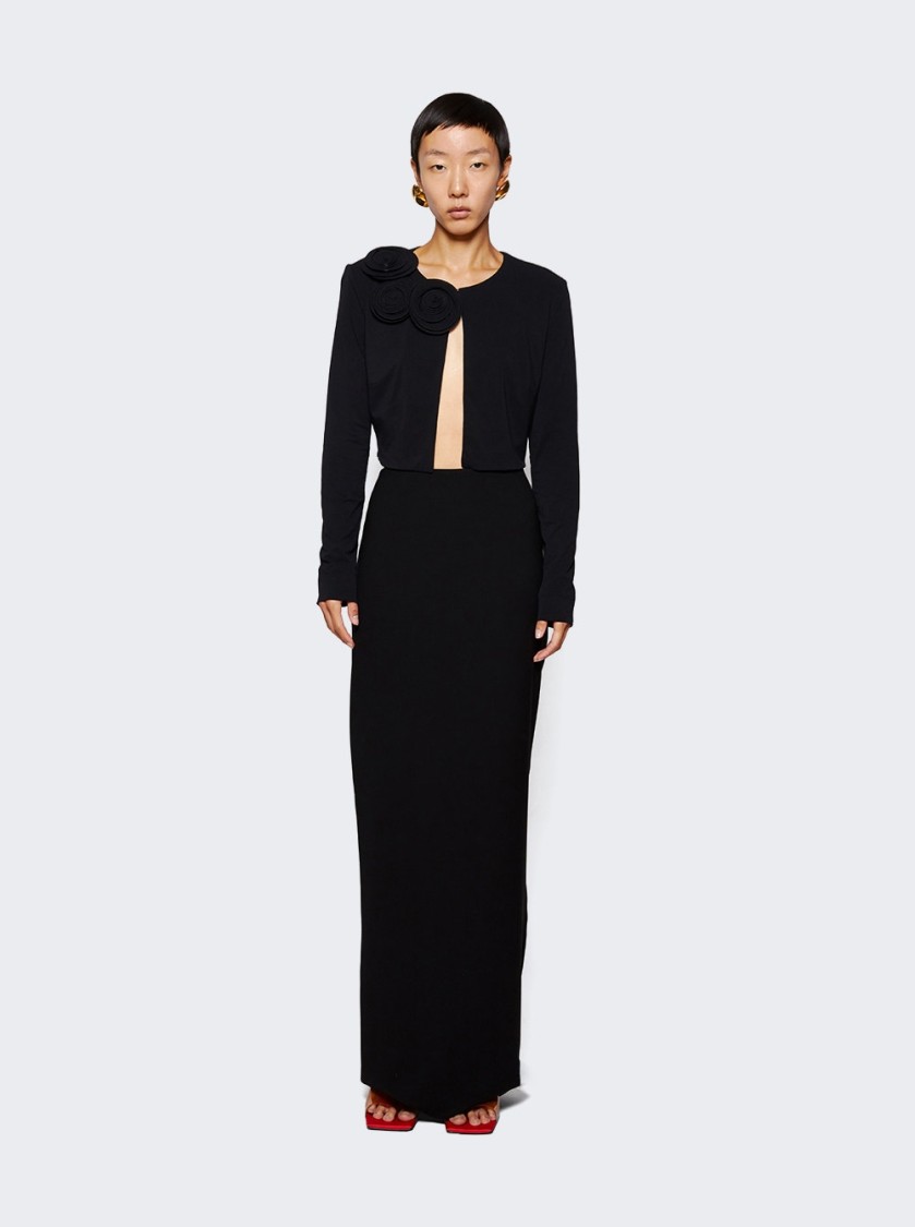 MONOT MÔNOT HIGH WAIST COLUMN SKIRT