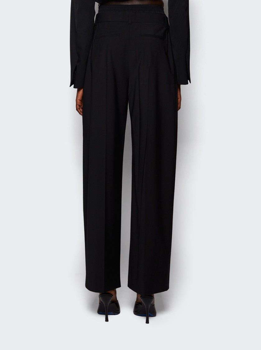 Alexander Wang Pleated Trouser With Boxer Black In Black