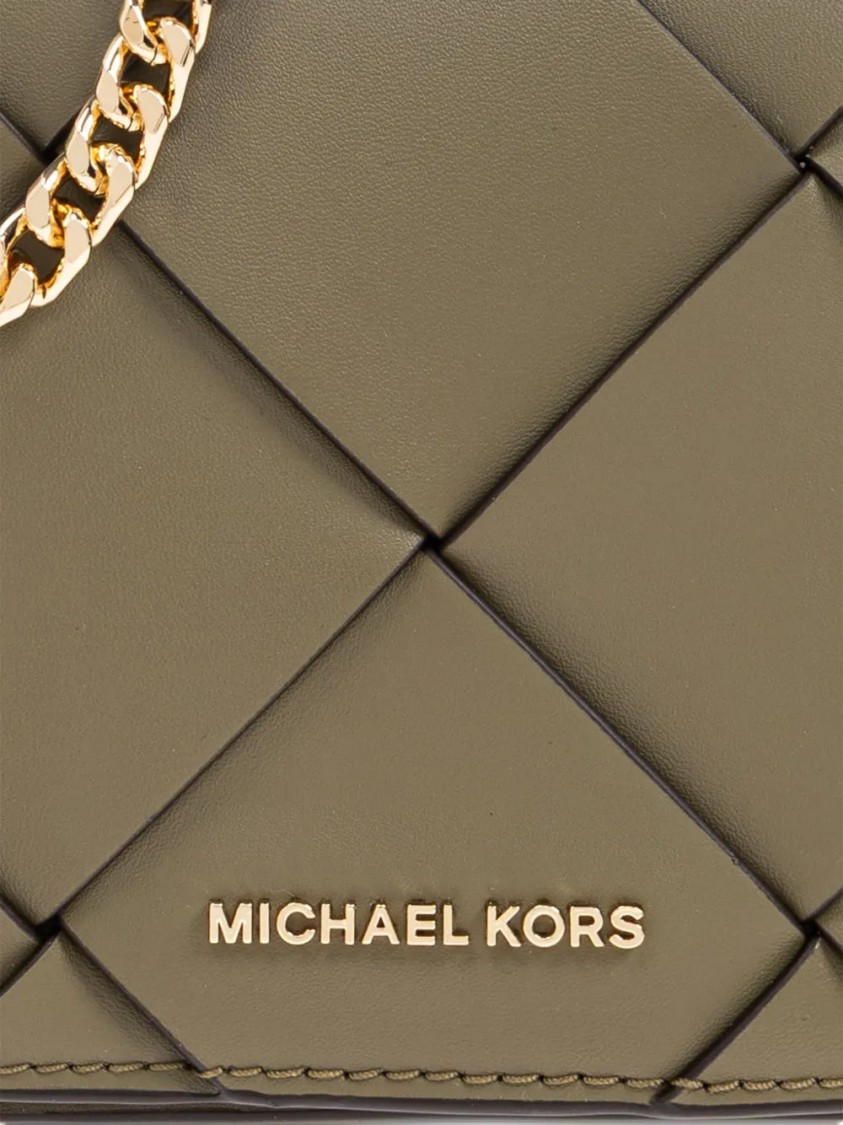 Michael Kors Md Flap Crossbody In Brown