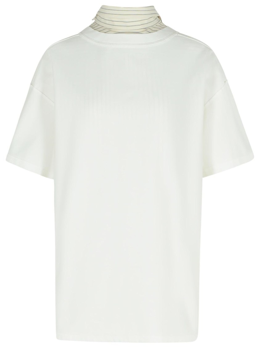 Maison Margiela Inverted White Cotton Shirt Women