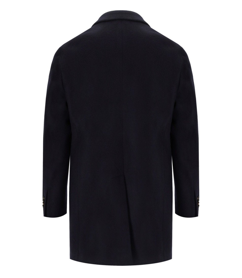 Manuel Ritz Blue Single Breasted Coat In Blue