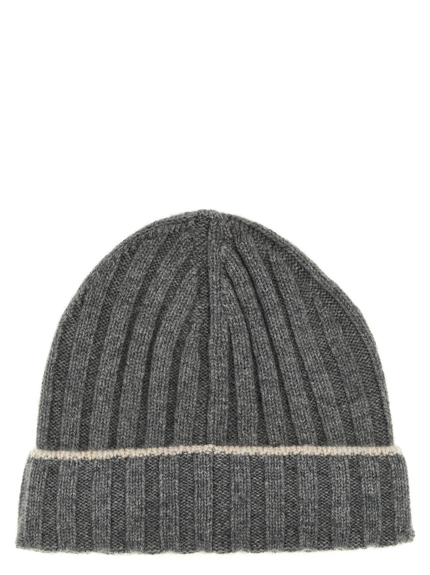 Brunello Cucinelli Beanie Featuring Contrasting Lines