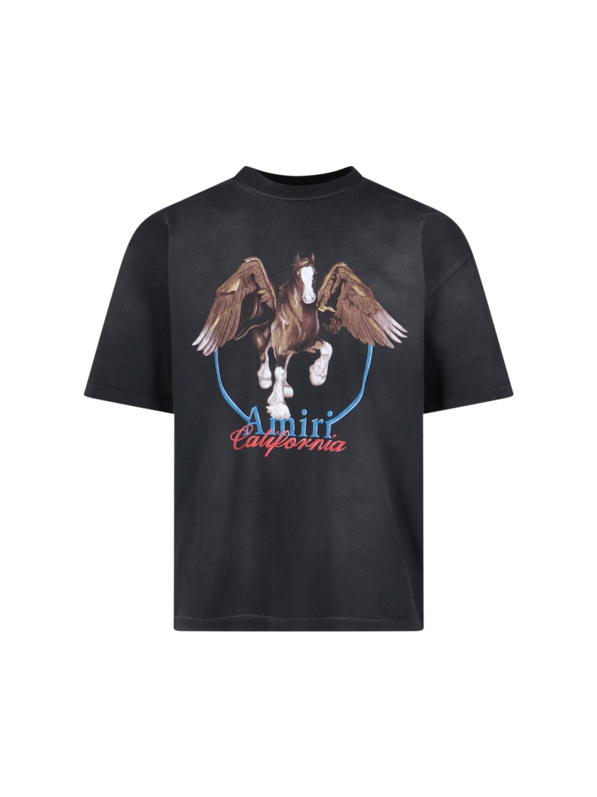Amiri Pegaso T-shirt In Black