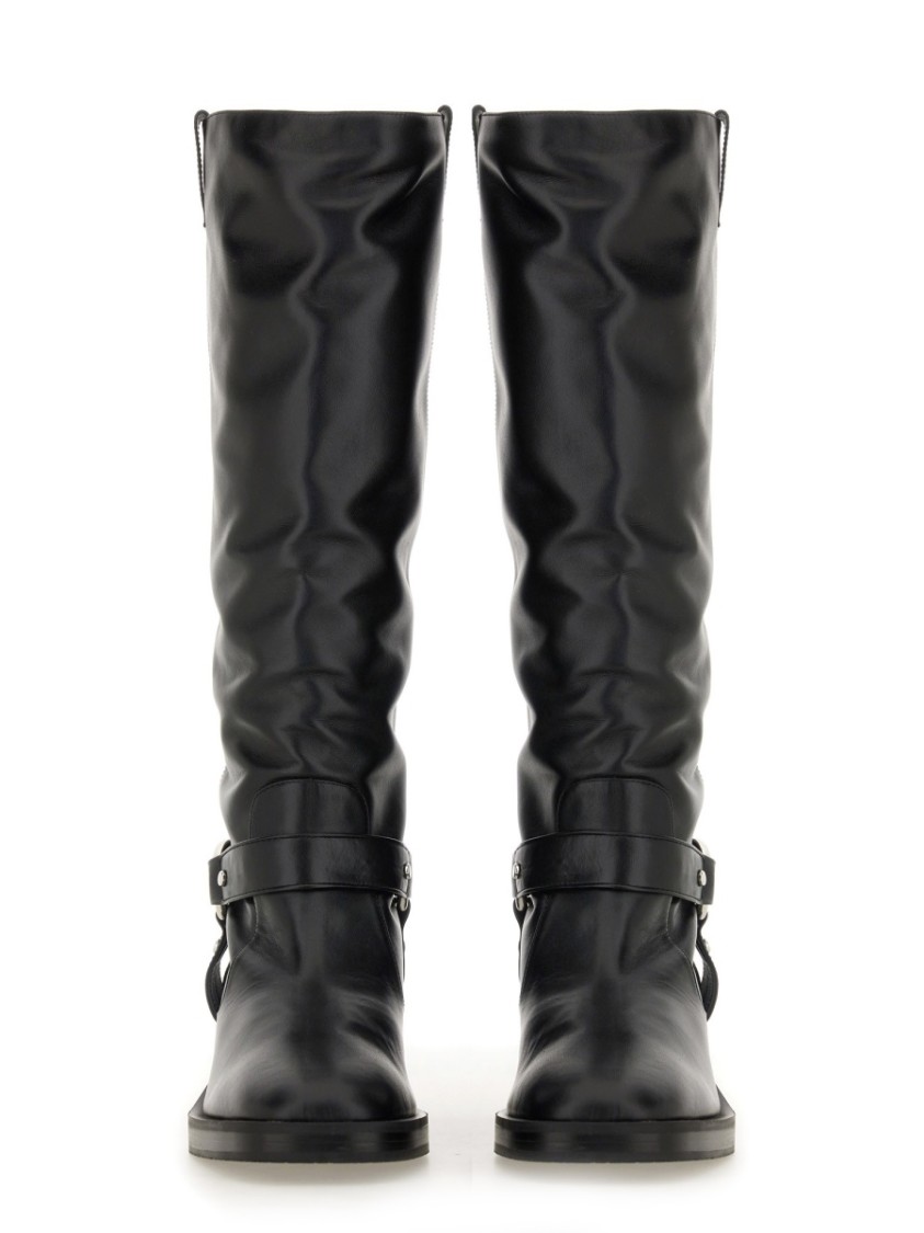 Stuart Weitzman Biker Jax Knee-high In Black