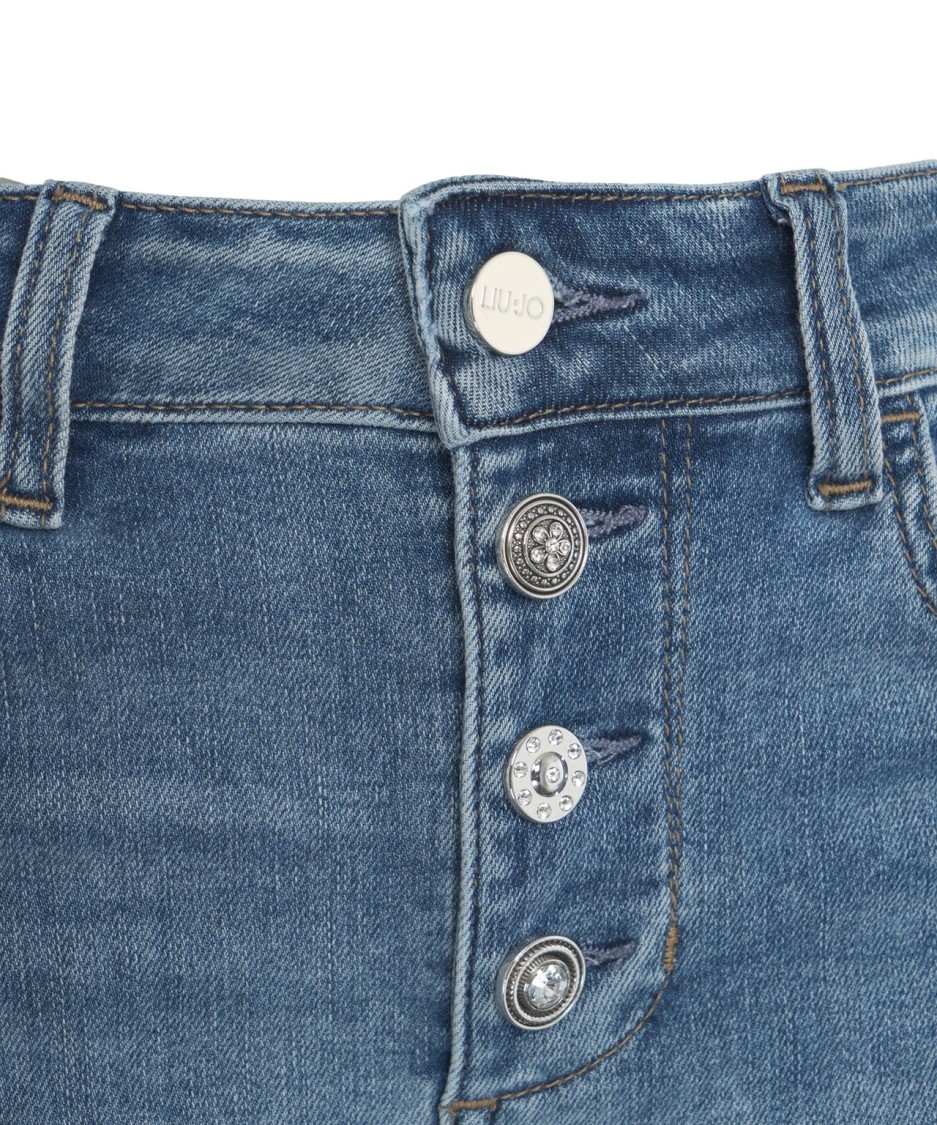 LIU •JO LIU JO HIGH-WAISTED BOOTCUT JEANS WITH FLARED LEG
