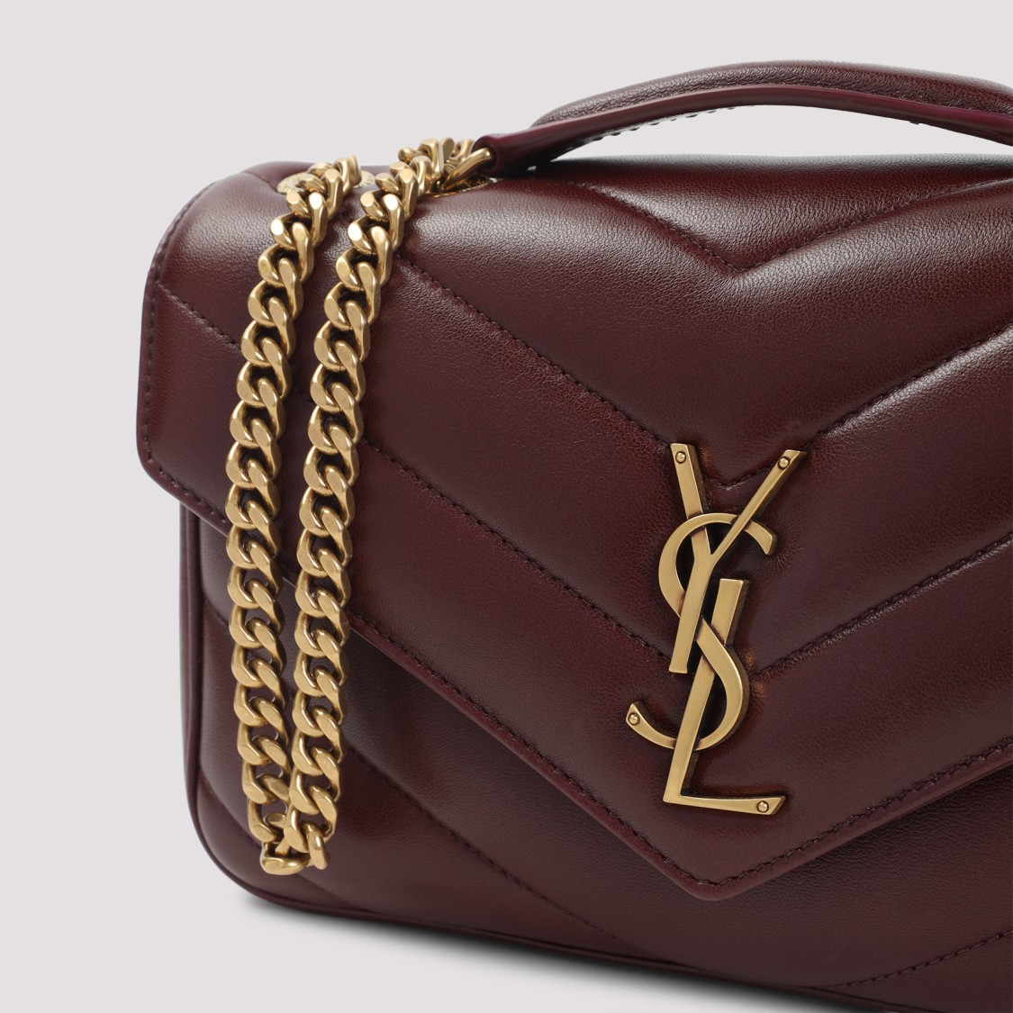 Saint Laurent Loulou Small In Quilted Lambskin In Black