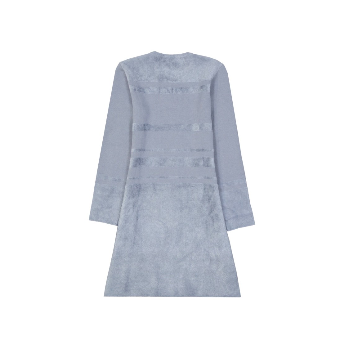 Shop Alberta Ferretti Virgin Wool Dress In Grey