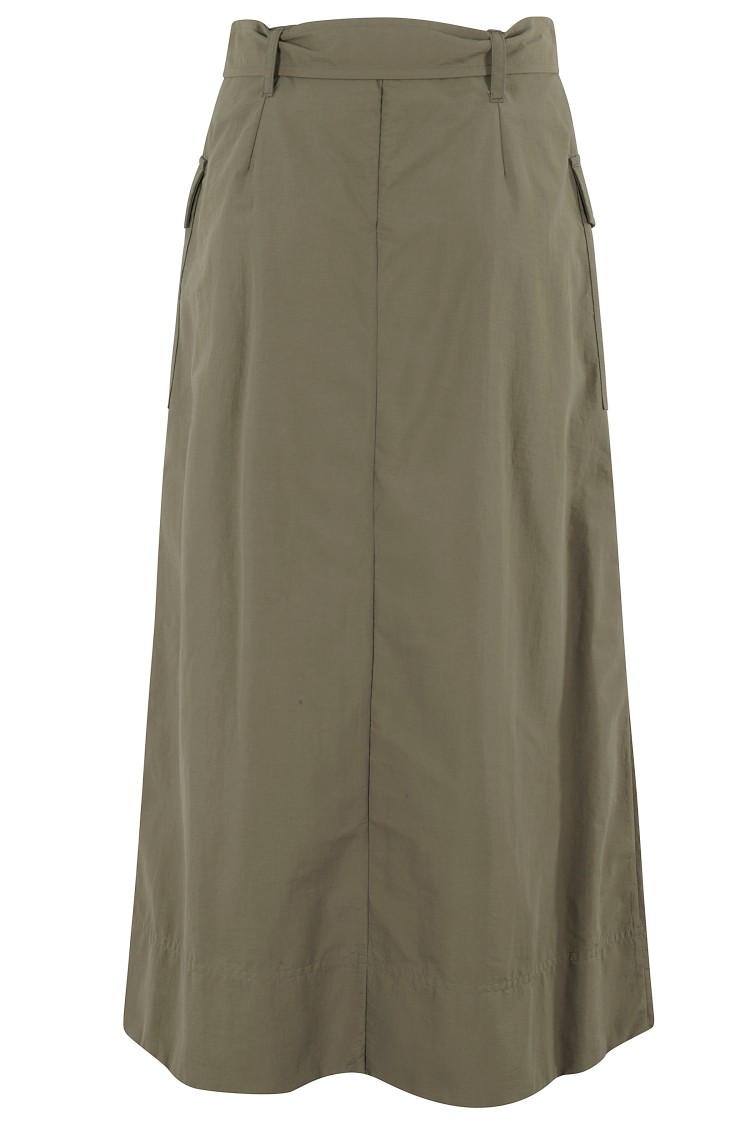Aspesi Meari High-waisted Skirt In Green