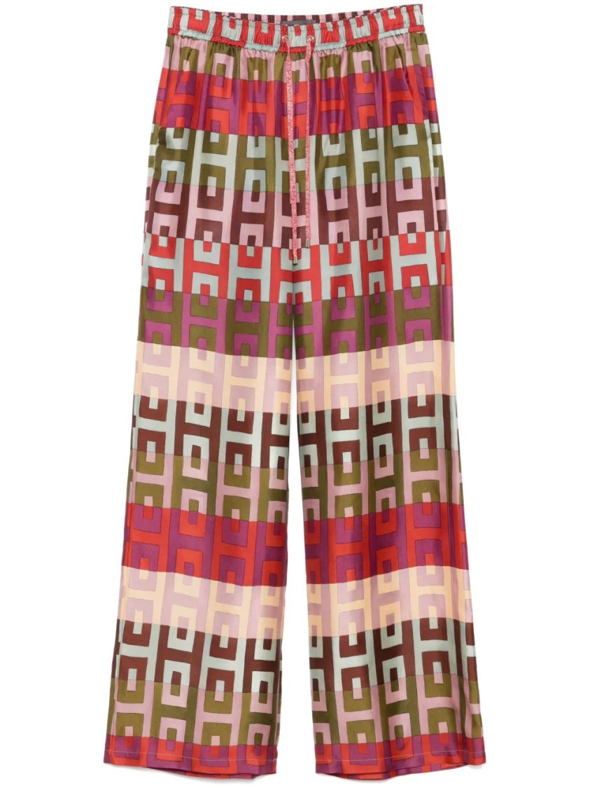 Lorena Antoniazzi Hose Aus Seide In Red