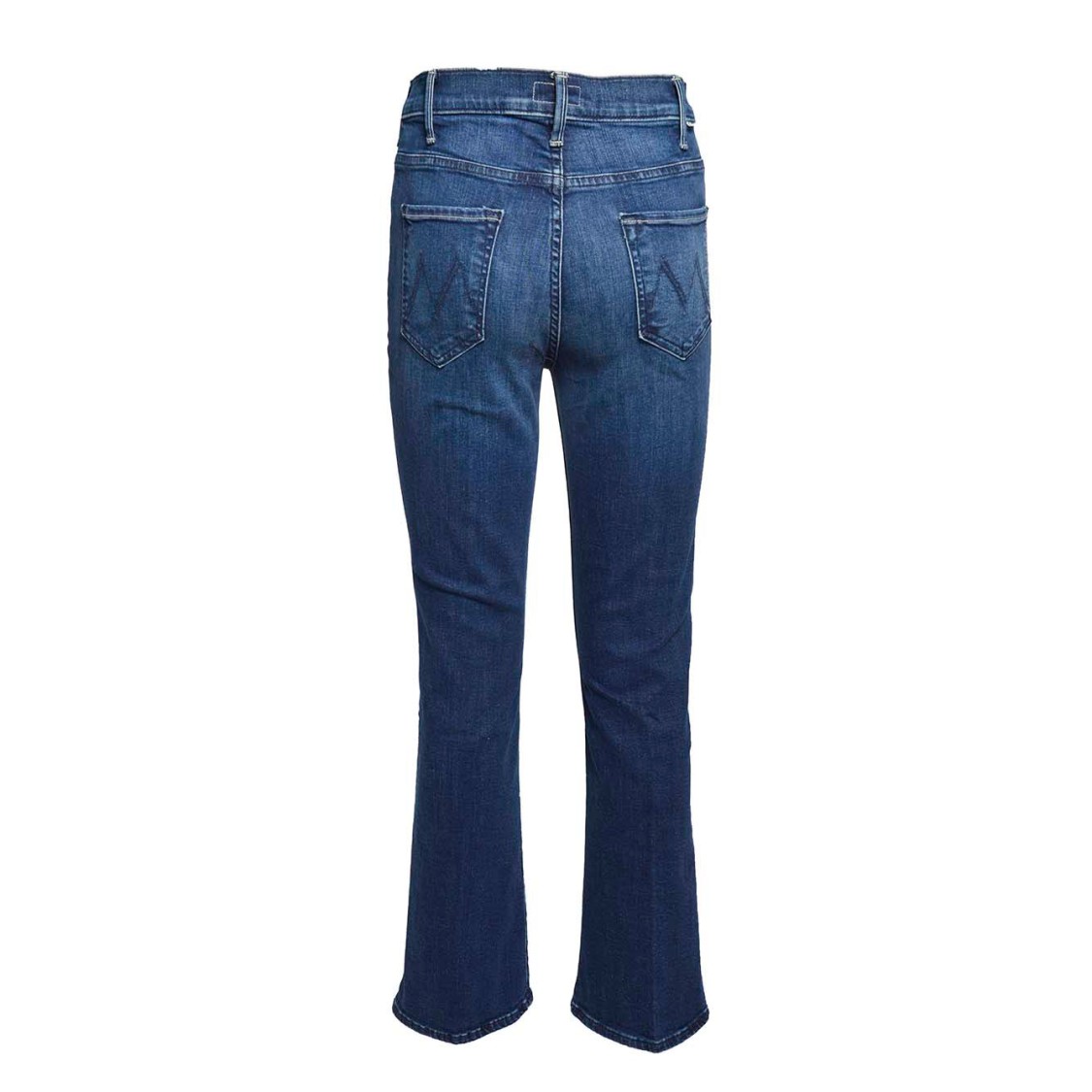 Mother The Hustler Ankle Jeans In Blue Cotton