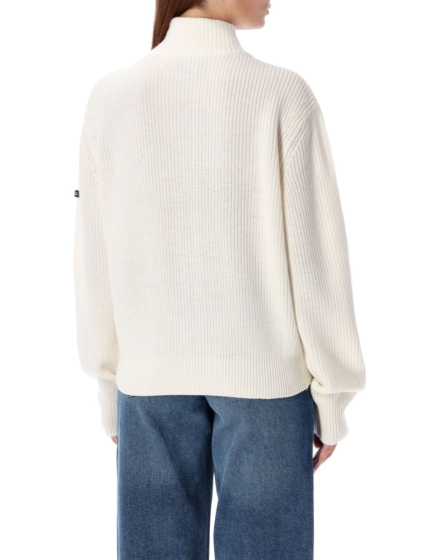 Apc A.p.c. Ribbed Wool Cardigan With Zip