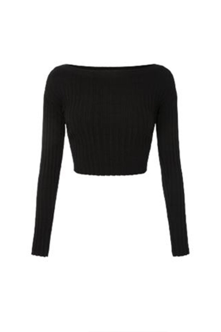 Elisabetta Franchi Fitted Multicolor V-neck Sweater With Contrasting Waist Band