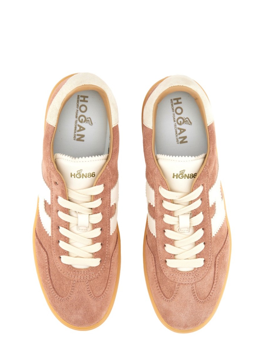 Hogan Low-top Sneakers Suede Finish In Neutrals