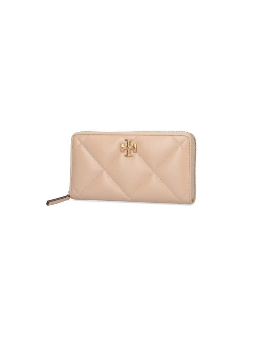 Tory Burch Kira Continental Zip Wallet In Neutral