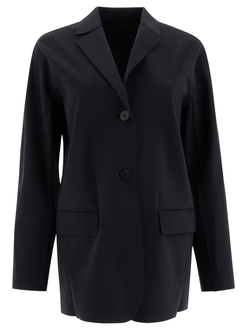 Max Mara Lesena Technical Fabric Jacket In Black