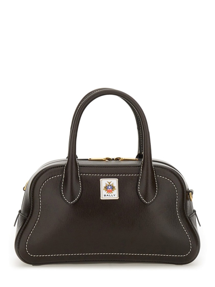 Bally Stitching Contrast Detachable Strap Top Handles Bag