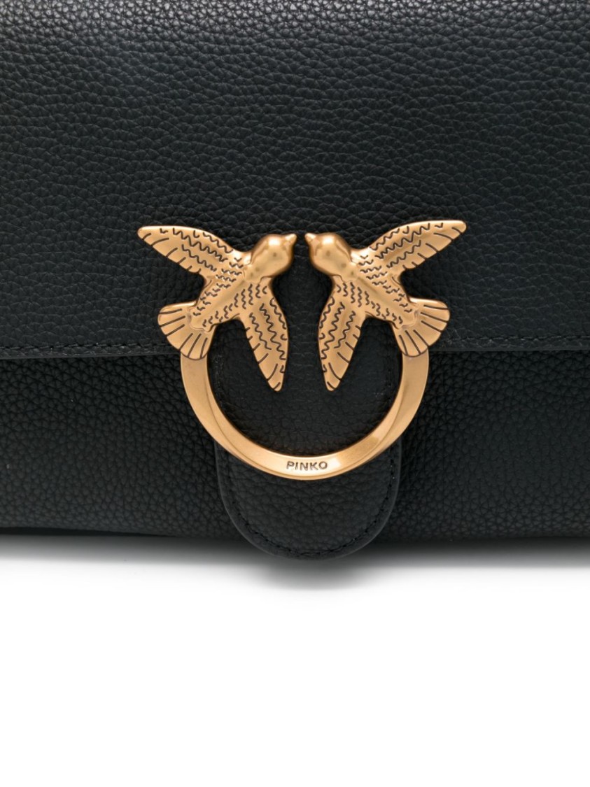 Pinko Love One Shoulder Bag In Black