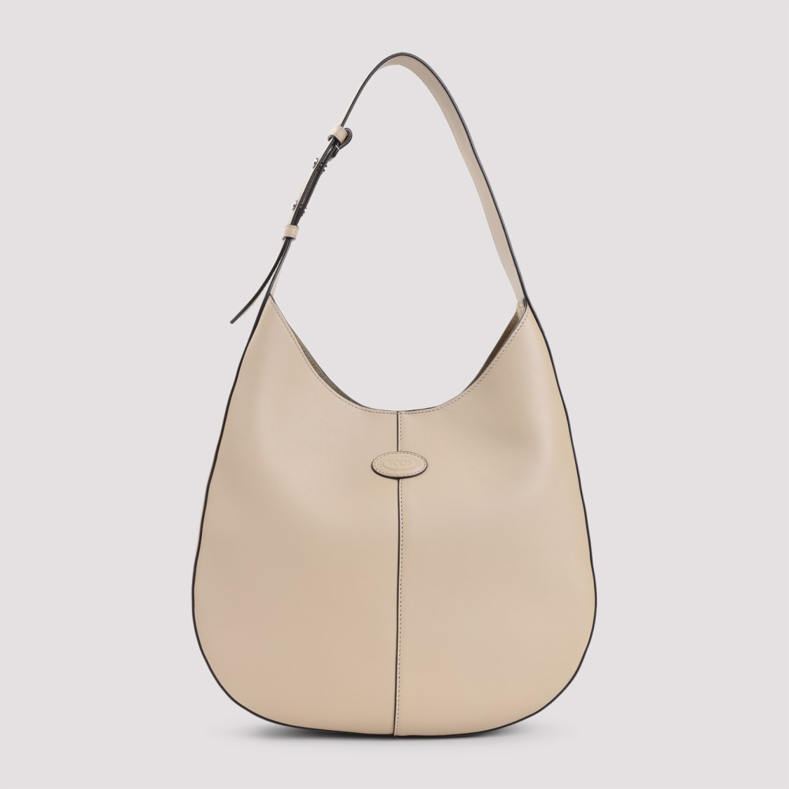 Shop Tod's Nude/neutrals Calf Leather Shopper Bag