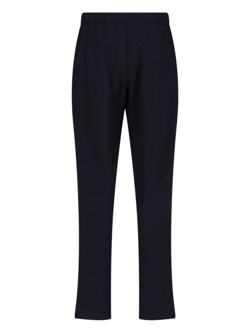 Giorgio Armani Straight-leg Chinos With Virgin Wool Finish