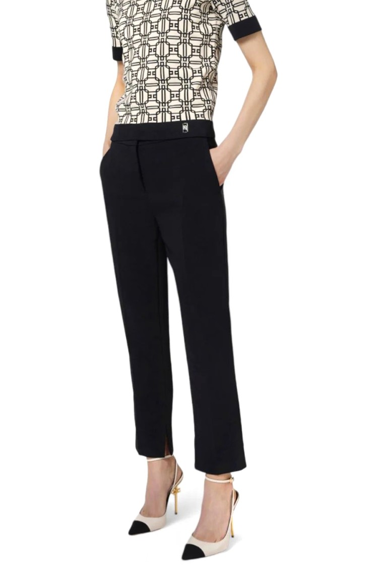 ELISABETTA FRANCHI ELISABETTA FRANCHI STRAIGHT-LEG TROUSERS WITH TAILORED SILHOUETTE 
