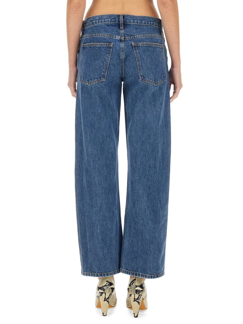 Khaite Corben Straight-leg Jeans In Blue