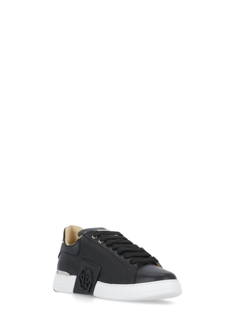 Shop Philipp Plein Phantom Kicks Sneakers In Black