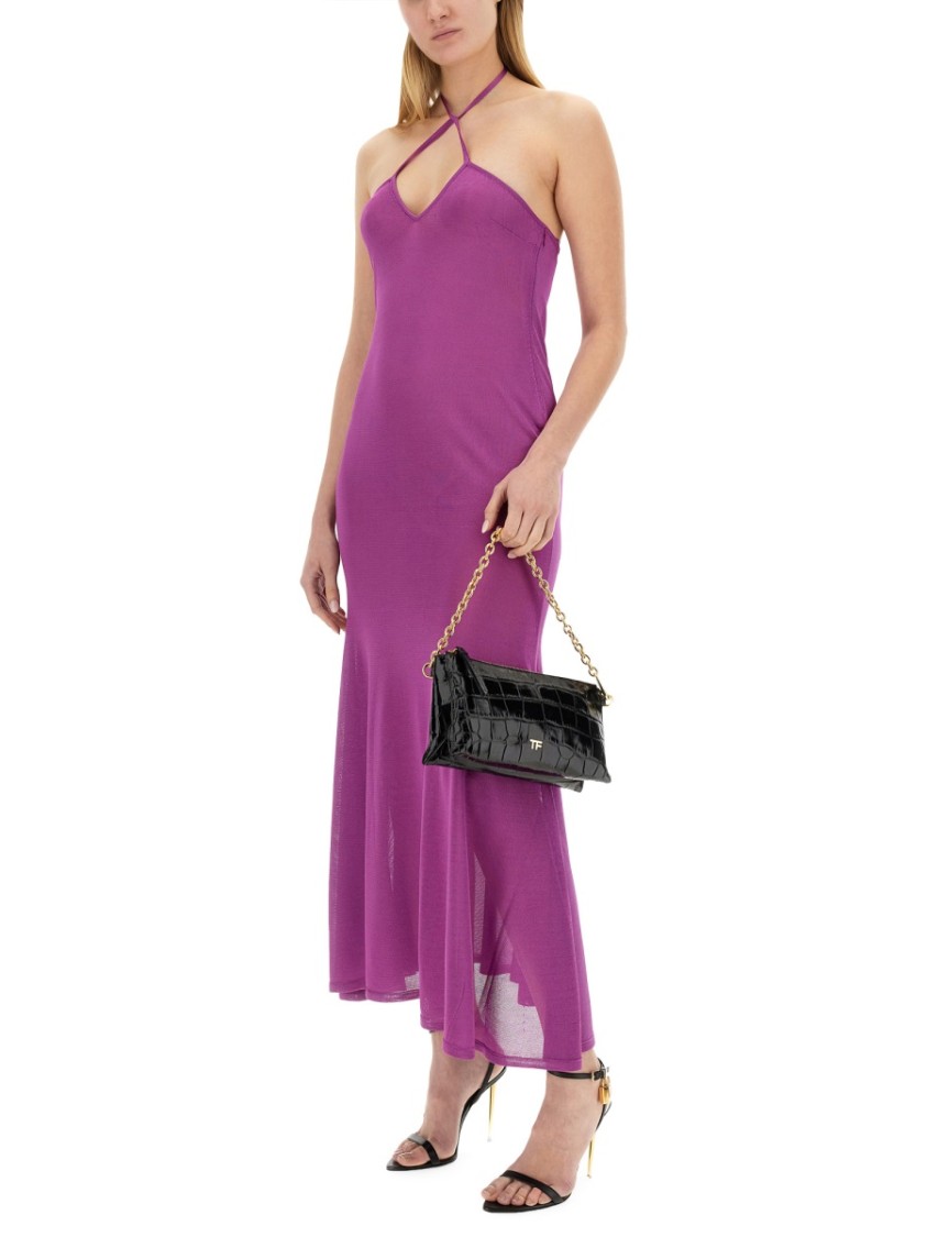 Shop Tom Ford Jersey Dress In Pink