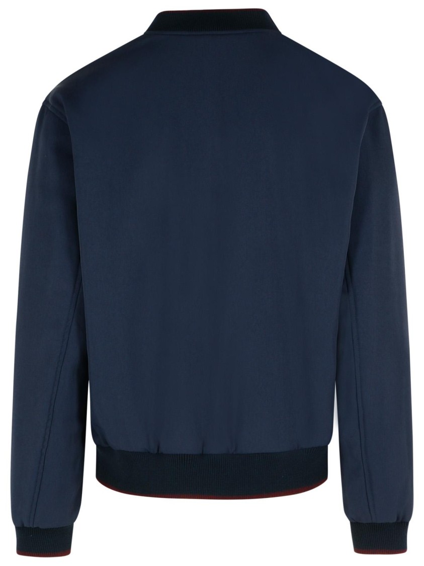 Dries Van Noten Volker Navy Viscose Blend Jacket In Blue