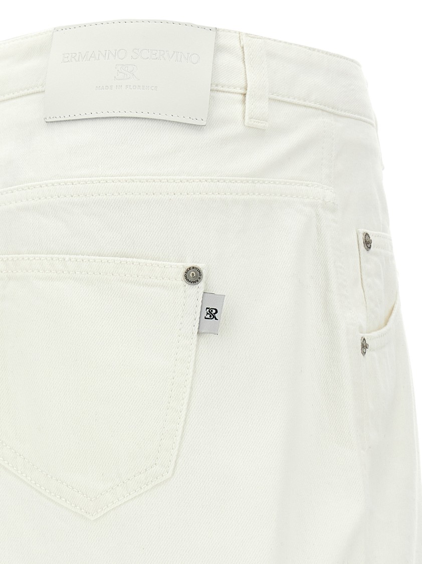 Ermanno Scervino Denim Bermuda Shorts Bermuda And Short In White